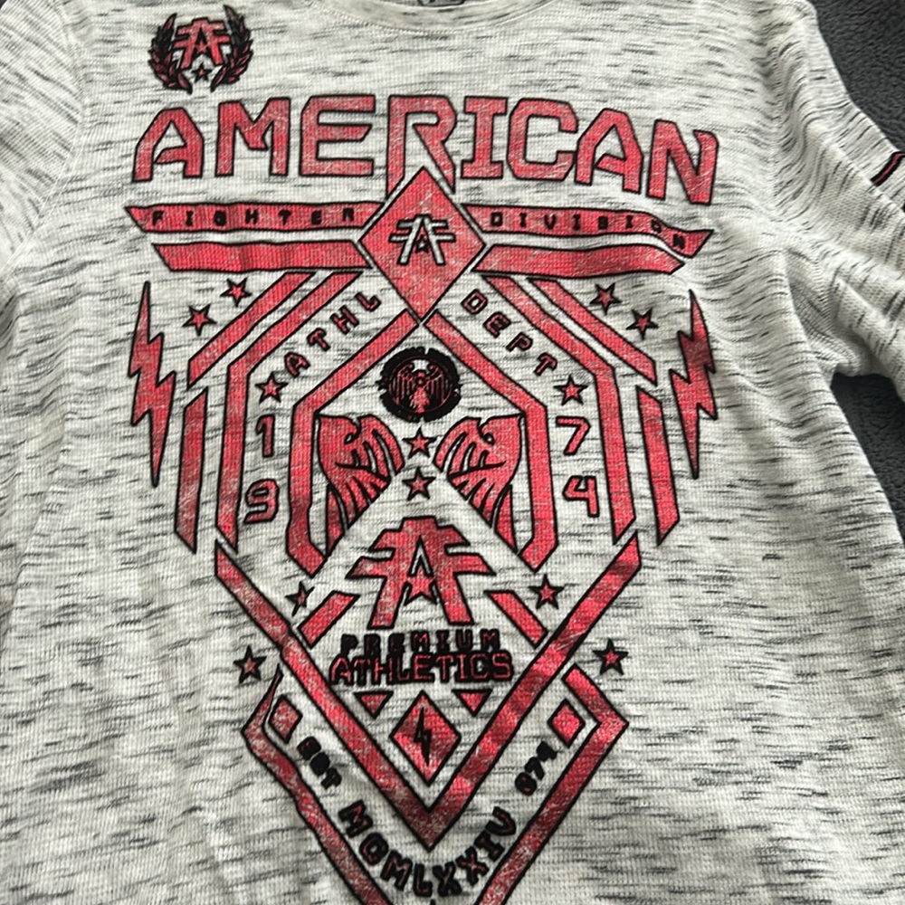Long Sleeve American fighter shirt- Like new only worn 2x